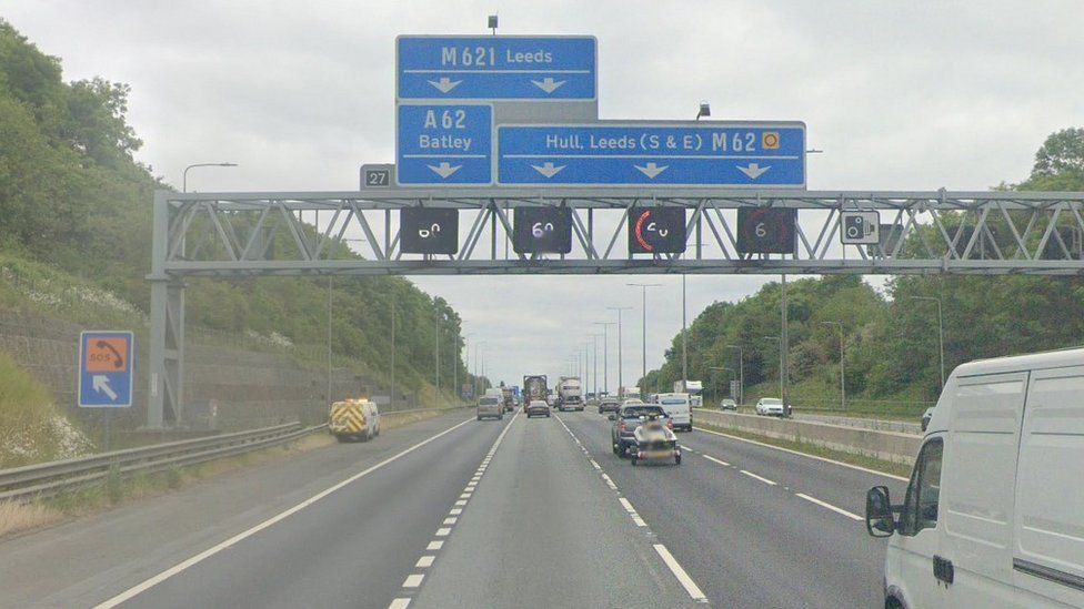 Leeds M62 Weekend Overnight Closure To Allow CCTV Work BBC News