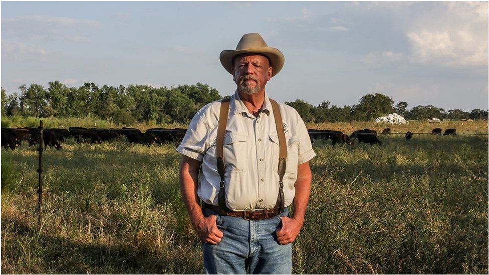 Will Harris on his farm in Georgia