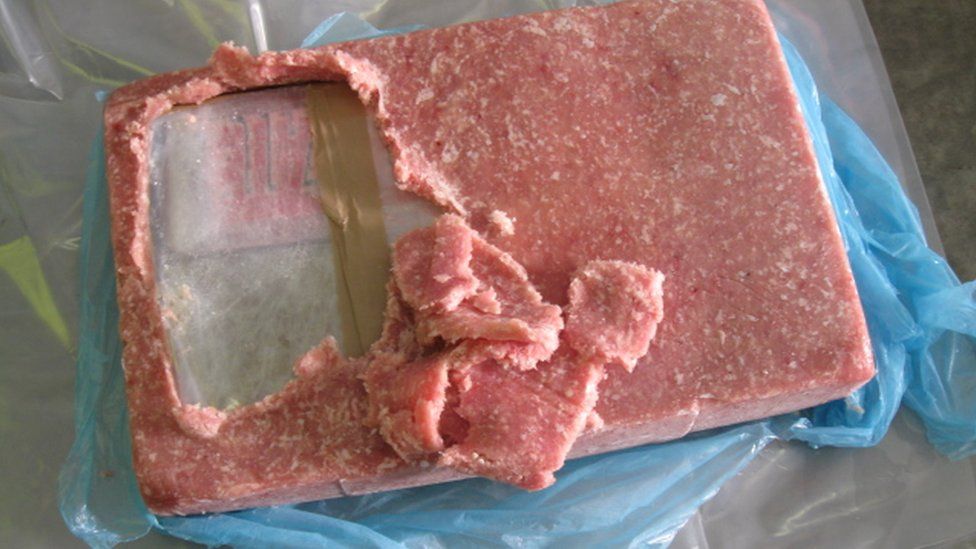 Cocaine in meat
