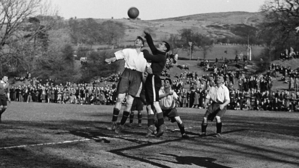 The team playing Shrewsbury, Wem and Whitchurch Teams in 1948