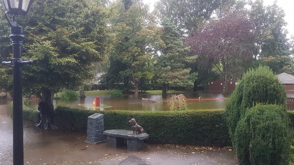 Flooding in Hope Park, Keswick