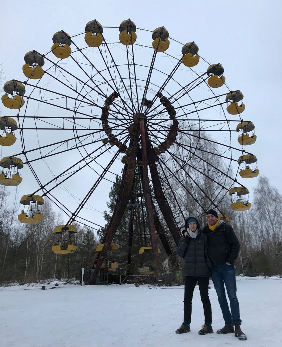 The Rowlatts in the Pripyat amusement park