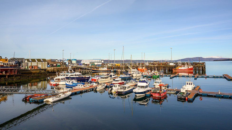 Boats in Mallaig harbour