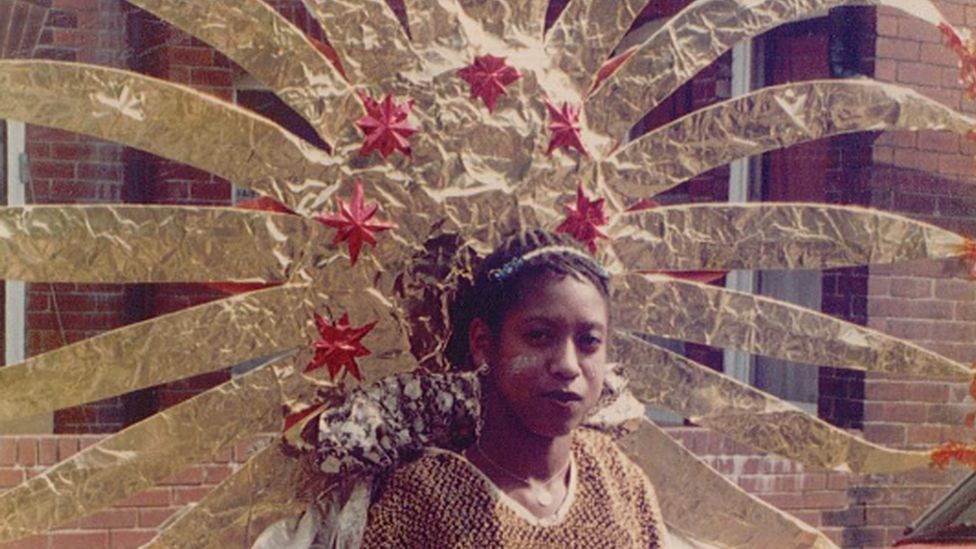 The first African Caribbean Carnival Queen pictured in 1979