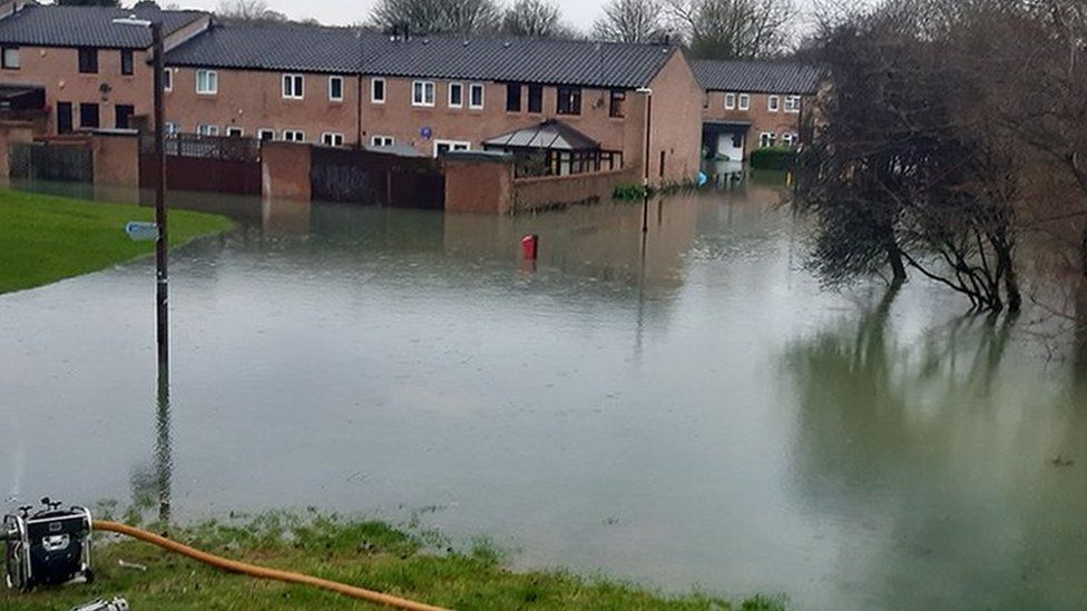 Flooding in Milton Keynes.