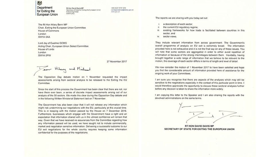 Letter from David Davis