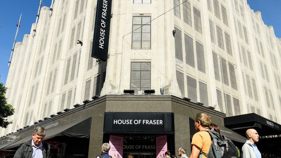 House of Fraser sign