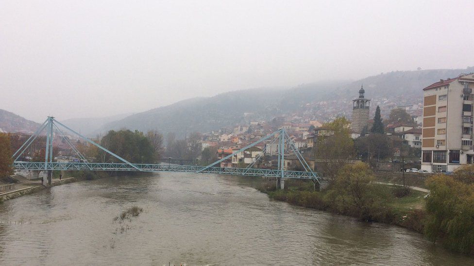 River and bridge in Veles