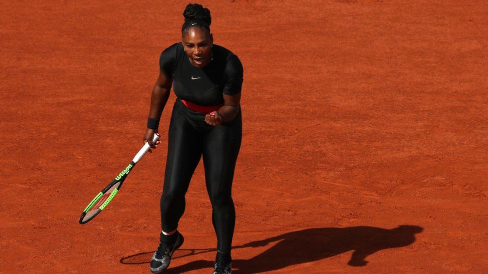 Serena Williams at the 2018 French Open