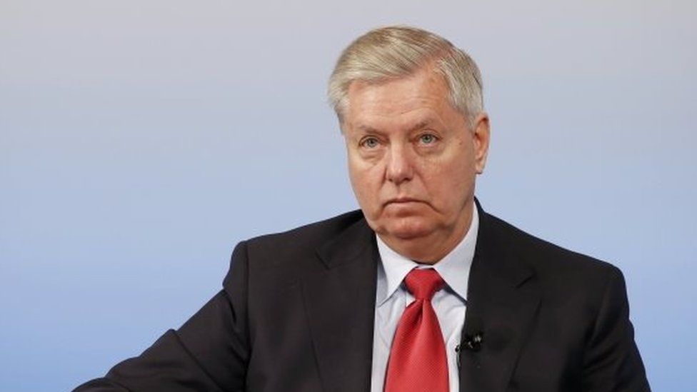 US Senator Lindsey Graham attends the 53rd Munich Security Conference in Munich, Germany.