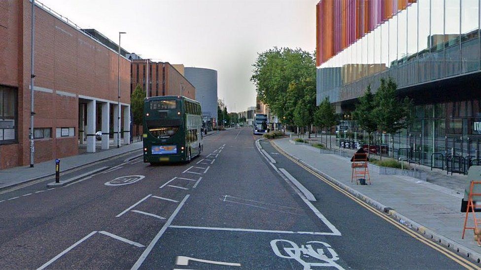 Manchester Man held after three seriously hurt in car crash BBC News