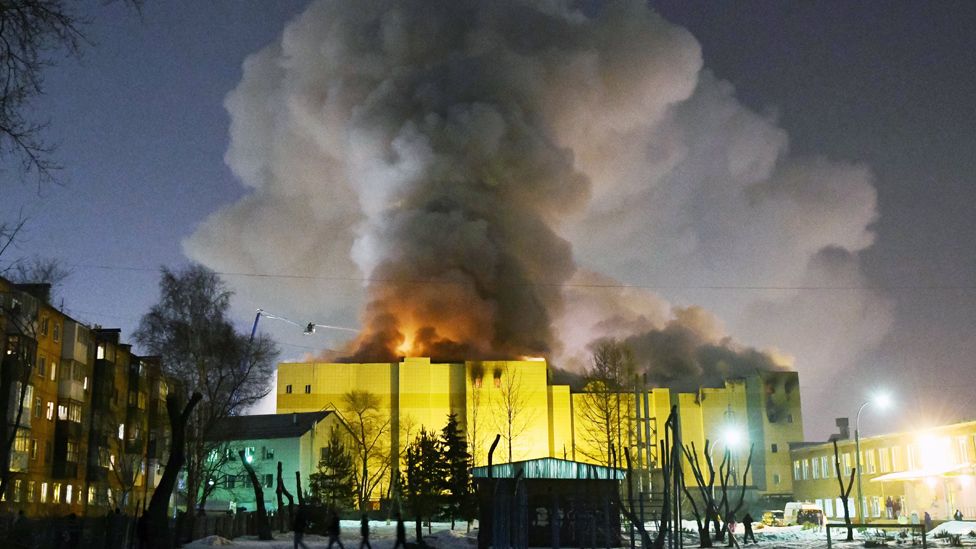 Blaze at Kemerovo leisure centre, 26 Mar 18
