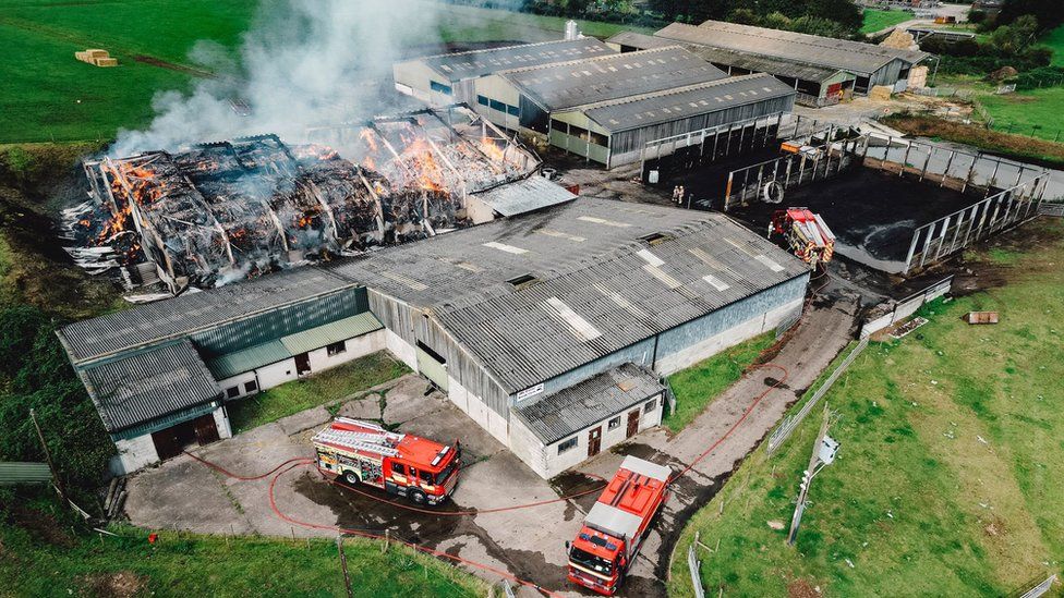 Barn fire