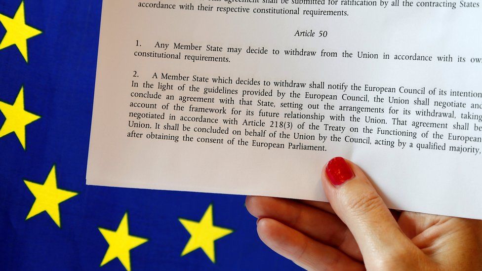 article 50 of the Lisbon treaty
