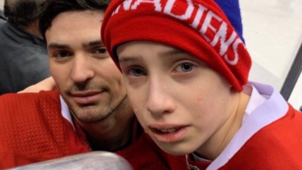 Anderson Whitehead with Carey Price