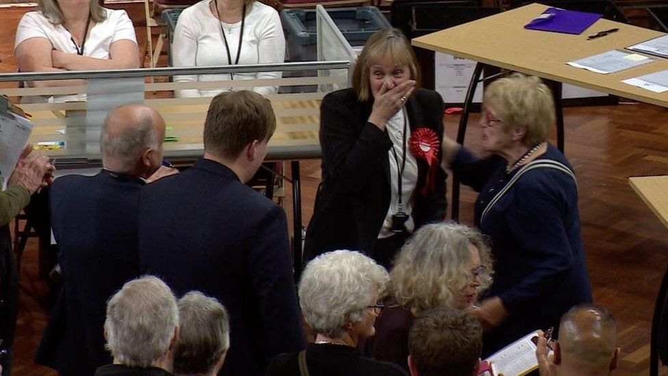 Cathy Frost wins the Holywells seat for Labour in Ipswich