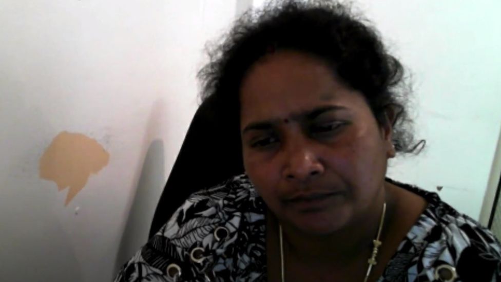 Still of Priya in her detention facility on Christmas Island