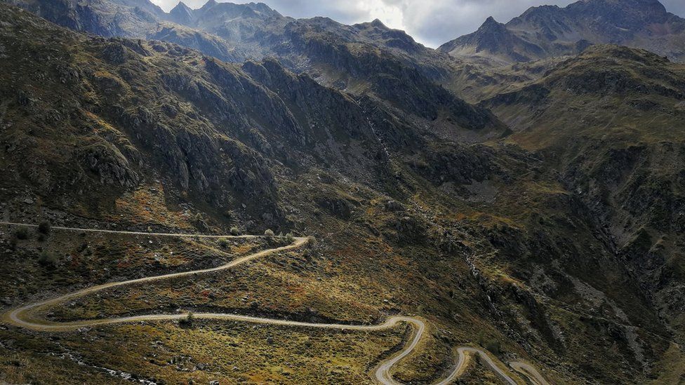 The trek took Ursula through the Pyrenees, near Andorra