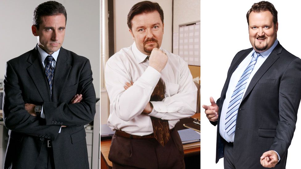 L to R: Steve Carell, Ricky Gervais and Sami Hedberg