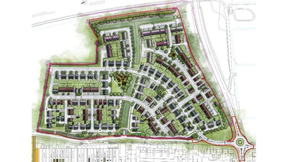Plans For 260 Homes On Bower Lane In Bridgwater