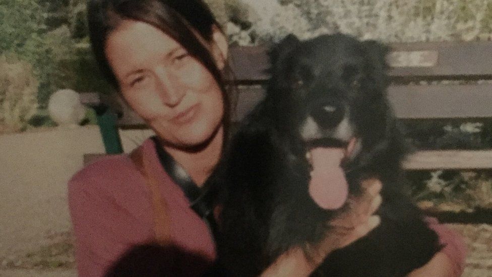 Alison Jane Farr-Davies and Max the dog