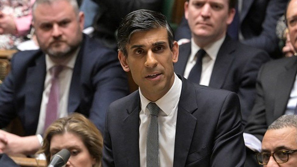 Prime Minister Rishi Sunak in the House of Commons