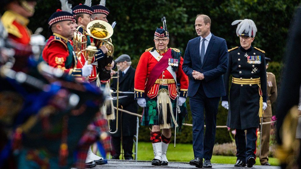 Prince William is welcomed with the Ceremony of the Keys at the Palace of Holyroodhouse in Edinburgh