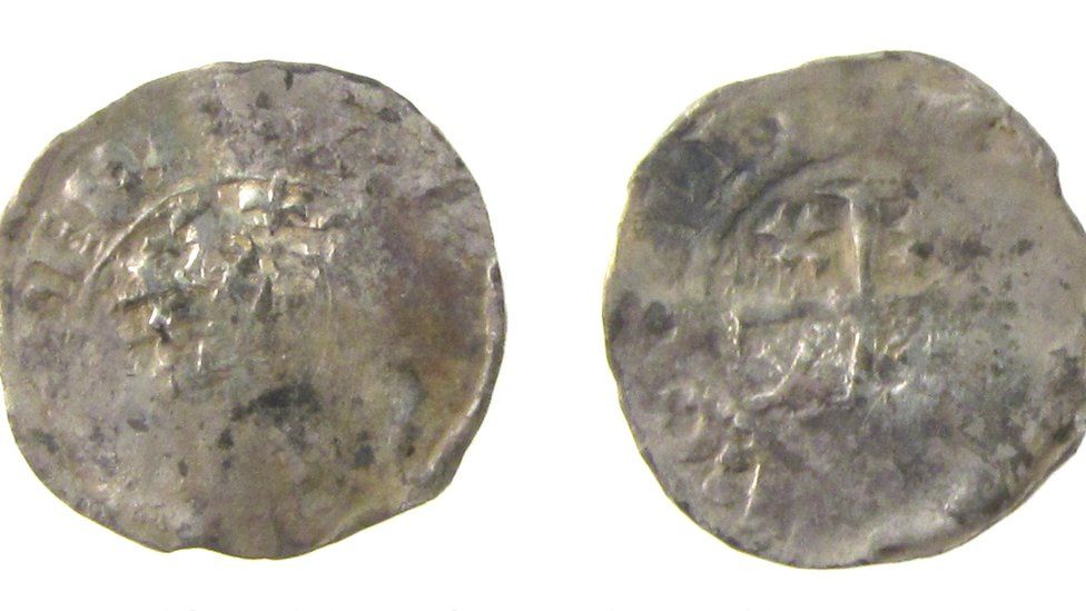 A silver penny from King Henry II's reign