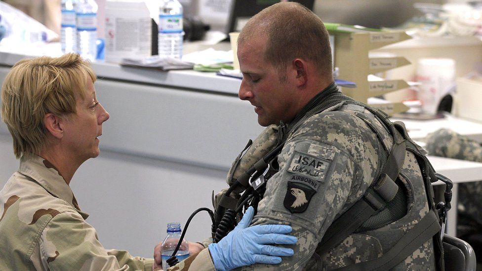 US soldier and medic