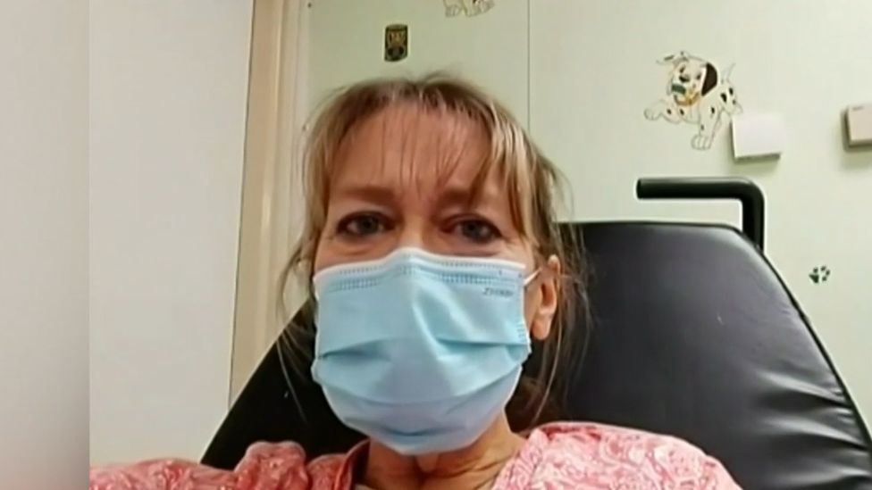 Annette Fury, who was blue-lighted to a hospital in the West Midlands