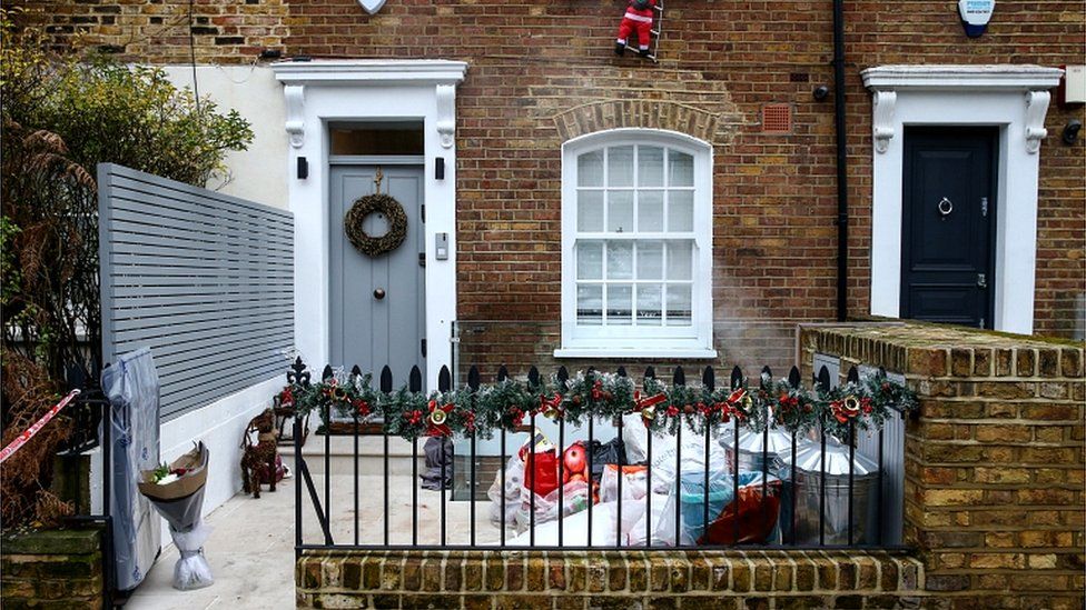 The crime scene where Flamur Beqiri, 36, a father of one, was murdered on December 24, 2019 in south-west London