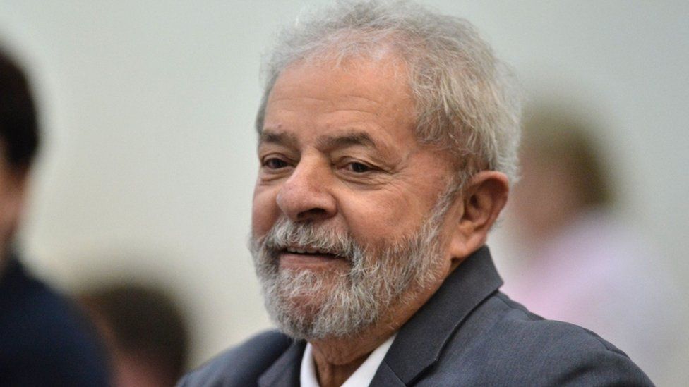 Lula during a seminar in Sao Paulo, 25 April 16