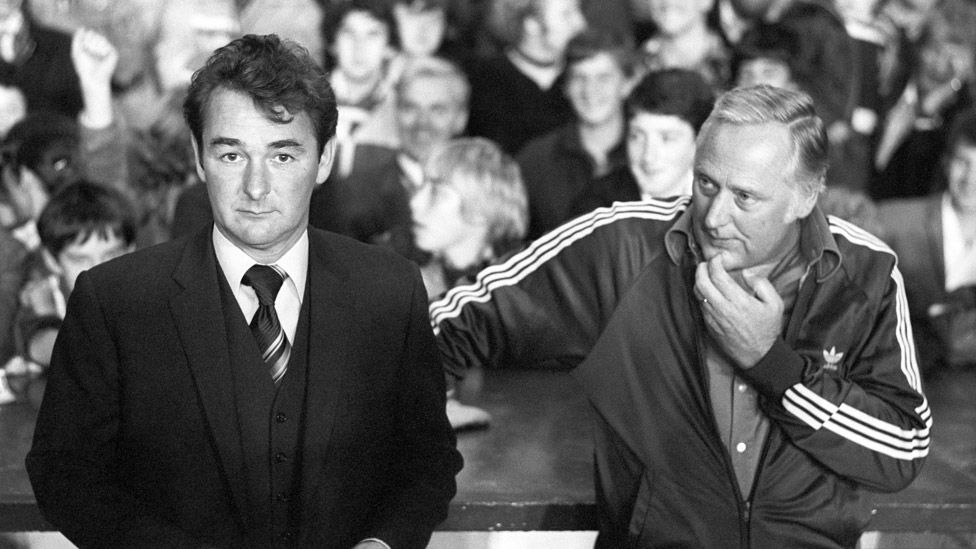 Brian Clough and assistant Peter Taylor in 1978