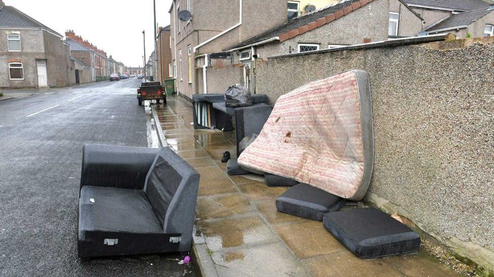 Fly-tipping on East Marsh estate