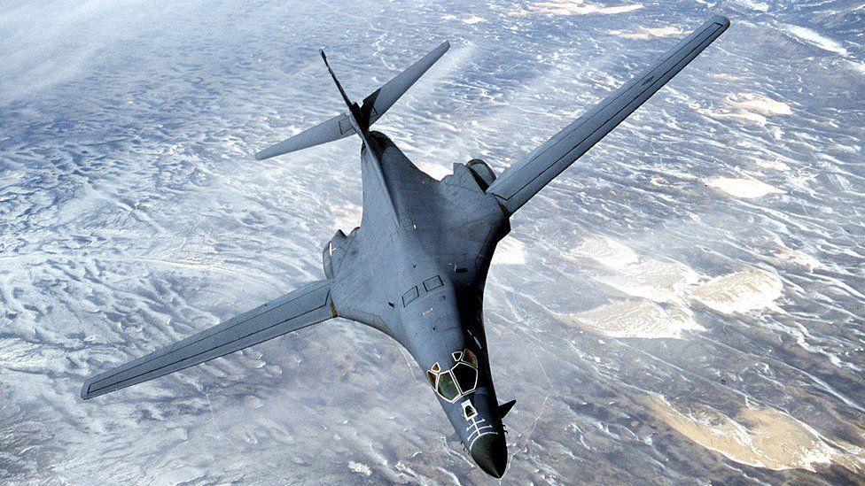 Bombers flown from the US were used in the attack (FILE)