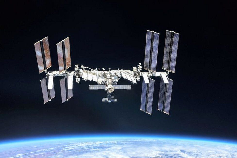 The International Space Station (ISS) photographed by Expedition 56 crew members from a Soyuz spacecraft after undocking. Photo: October 2018