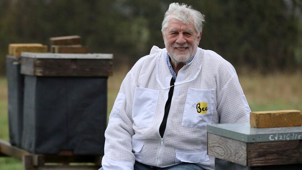 Patrick Murfet with his bees