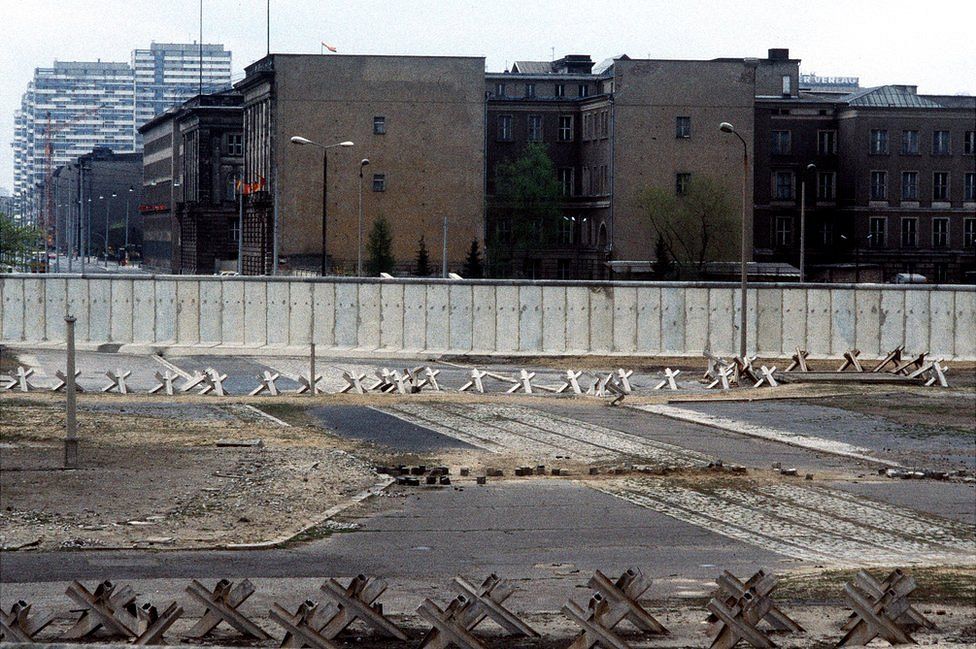 Berlin Wall view in 1984