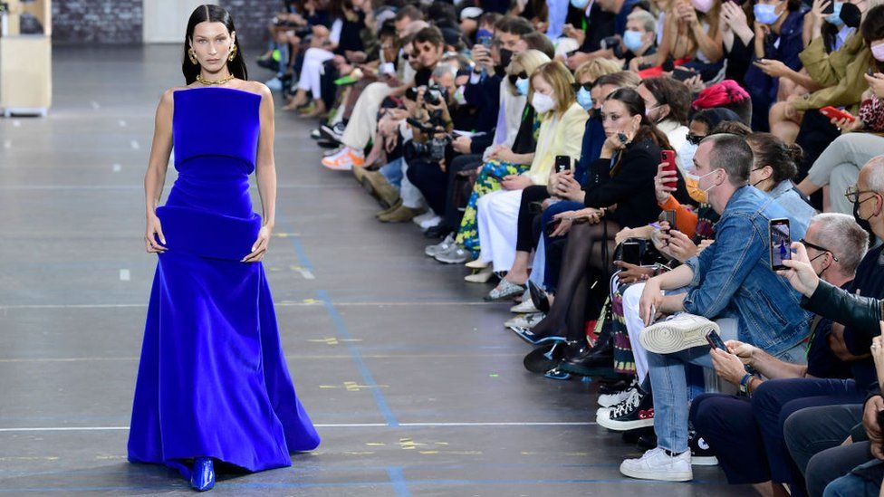 Bella Hadid at Paris Fashion Week 2021