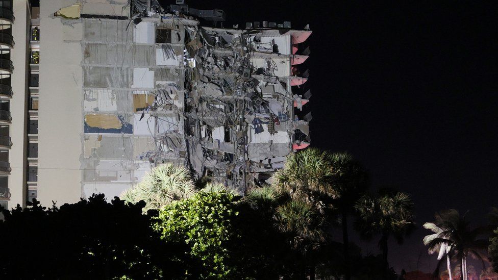 Fallen building in Miami