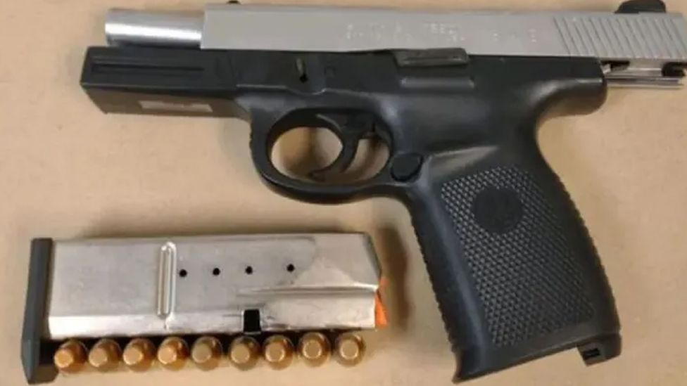 Florida authorities said this is the gun that was used to shot the woman.
