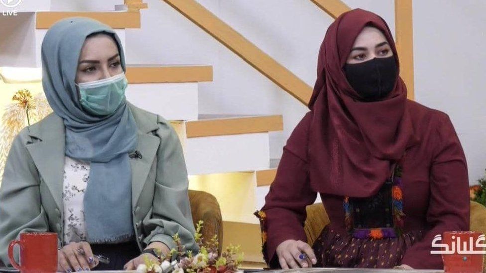 Female presenters on Afghanistan's 1TV channel