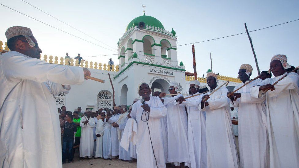 Worshippers during Maulid celebrations