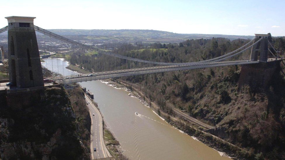 Bristol Suspension Bridge Leigh Woods tower repairs begin BBC News