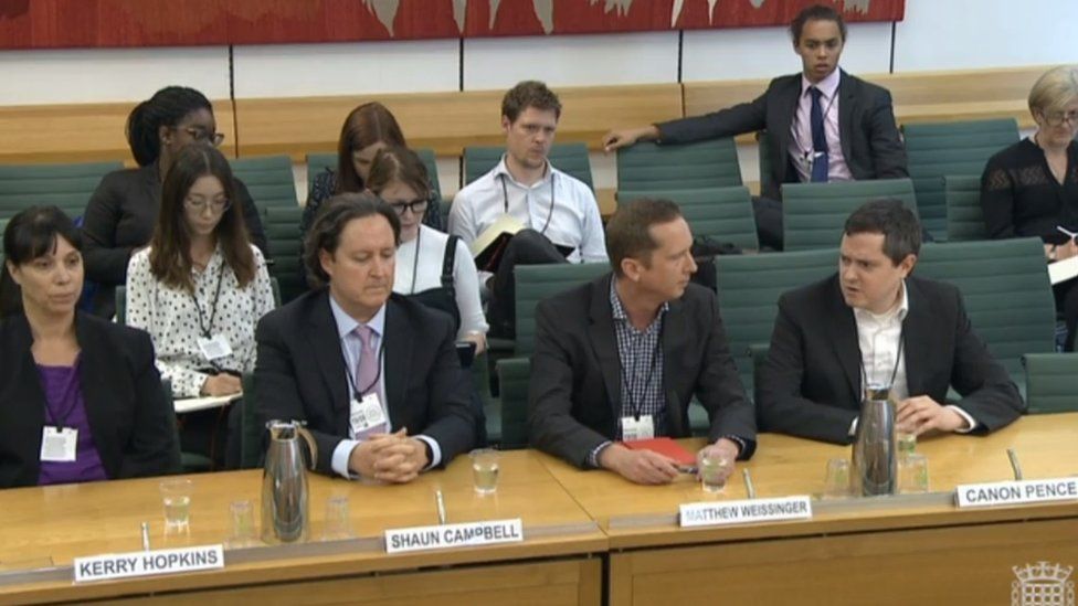 Representatives of Epic Games and Electronic Arts at the DCMS committee hearing