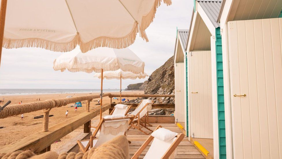 Luxury Beach Huts On Watergate Bay Repaired After Storm Damage BBC News    130887867 Hut2 