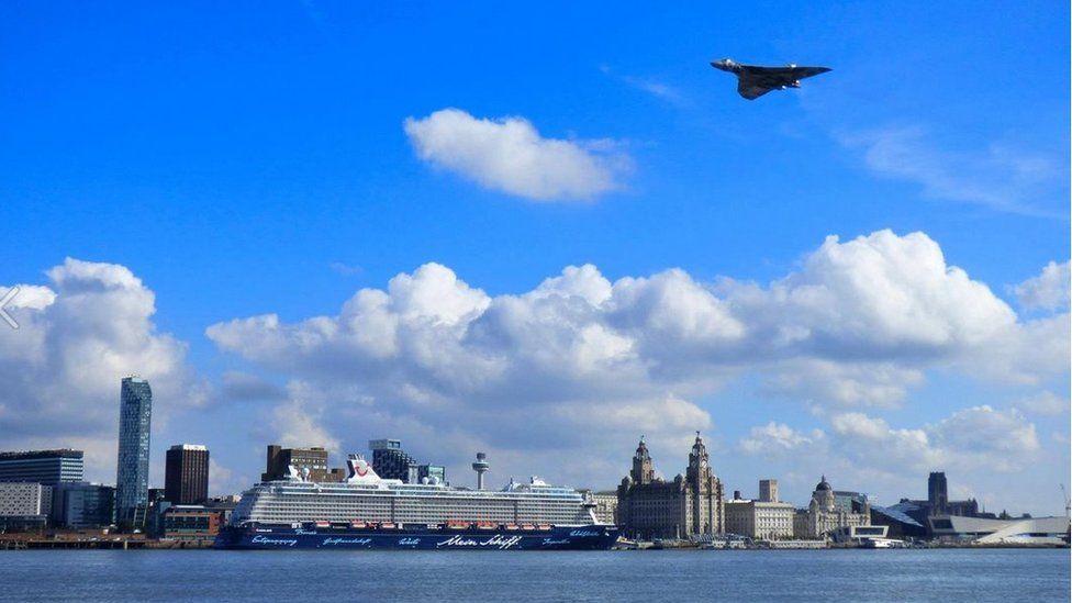 Vulcan over Liverpool