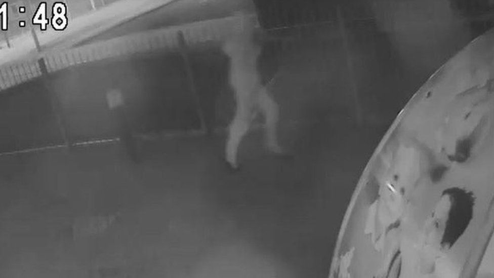 CCTV of suspected milk thief