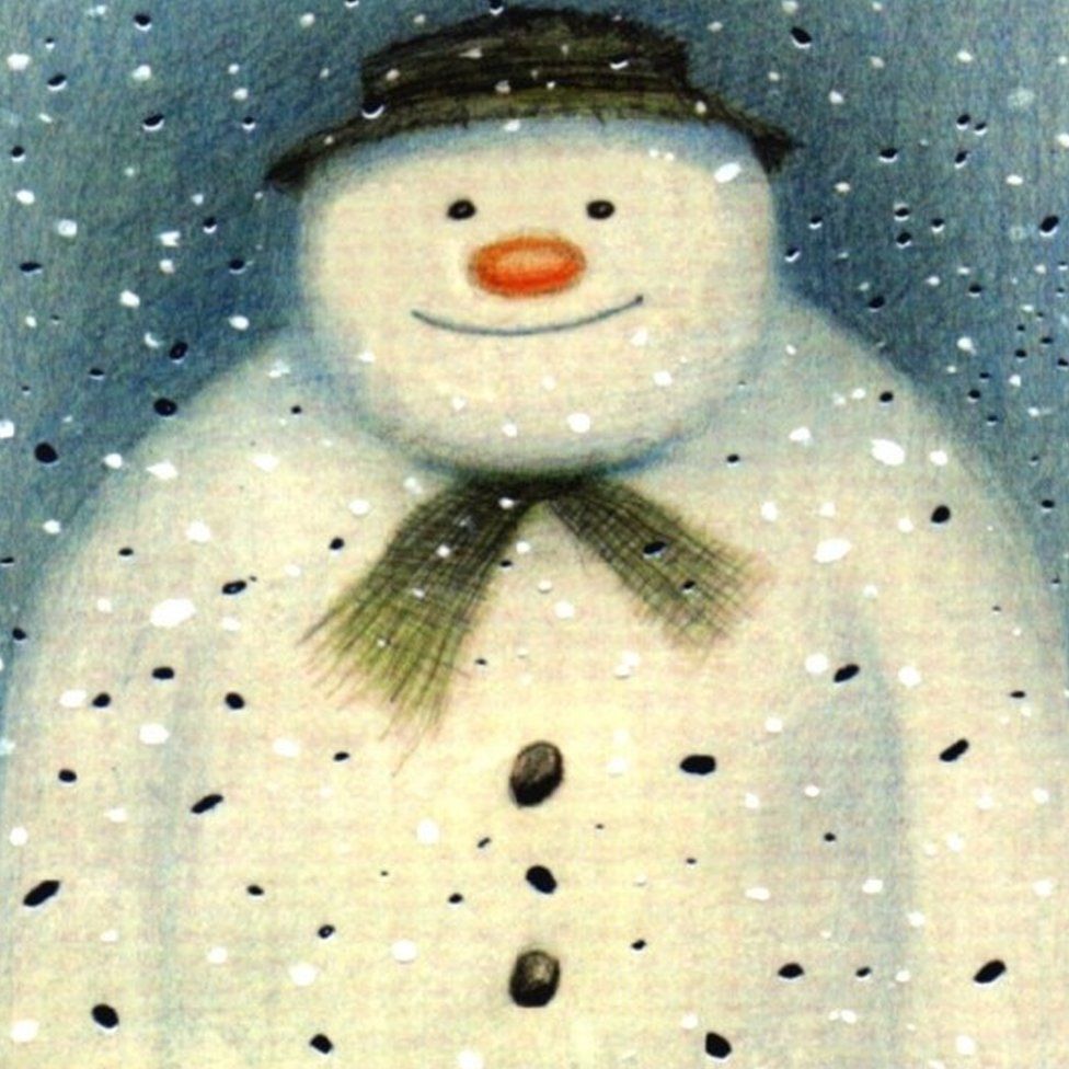 Still from the animated film The Snowman
