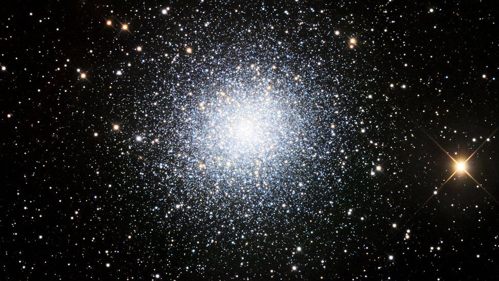 dense cluster of bright stars